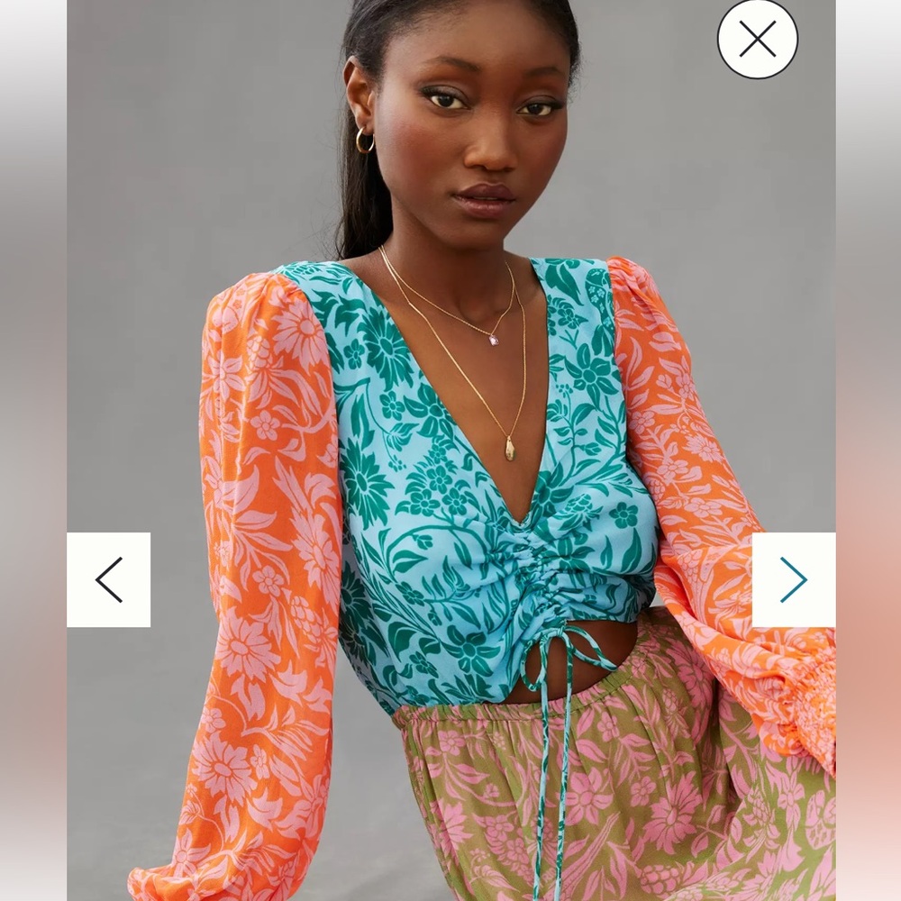 Anthropologie Farm Rio cut out maxi dress - Picture 3 of 11
